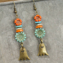 Load image into Gallery viewer, The Primitive Peddler Just Take It From The Ghost Dangle Earrings