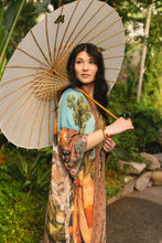 Load image into Gallery viewer, Market of Stars Secret Garden Opera Duster Kimono Robe w/ Swan, Fan