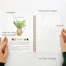 Load image into Gallery viewer, Emily Lex Studio Bouquets watercolor workbook