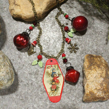 Load image into Gallery viewer, The Primitive Peddler Vintage Christmas In The Eyes Of A Child Charm'd Necklace