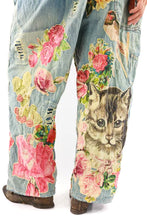 Load image into Gallery viewer, Magnolia Pearl Floral App Overall Washed Indigo