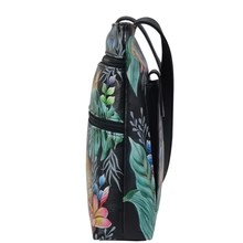Load image into Gallery viewer, Anuschka Medium Crossbody With Double Zip Pockets Jungle Queen