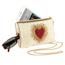 Load image into Gallery viewer, Mary Frances Heart Burst Crossbody Phone Bag