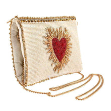 Load image into Gallery viewer, Mary Frances Heart Burst Crossbody Phone Bag