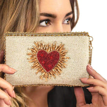 Load image into Gallery viewer, Mary Frances Heart Burst Crossbody Phone Bag
