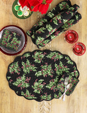 Load image into Gallery viewer, April Cornell Holly Quilted Mat (set of 4)