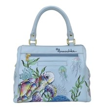 Load image into Gallery viewer, Anuschka Multi Compartment Satchel Underwater Beauty