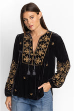 Load image into Gallery viewer, Johnny Was Palmira Curved Hem Prairie Blouse
