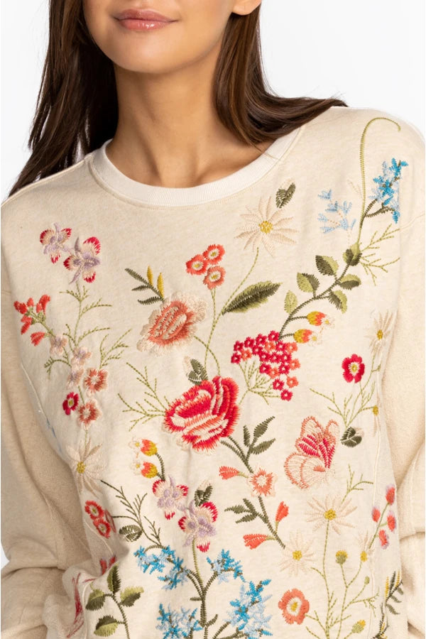 Johnny was embroidered sweatshirt hotsell