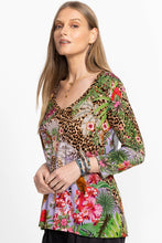 Load image into Gallery viewer, Johnny Was The Janie Favorite 3/4 Sleeve V‑Neck Swing Tee