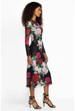 Load image into Gallery viewer, Johnny Was Maria Rosa Lolia Mesh Midi Dress
