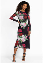 Load image into Gallery viewer, Johnny Was Maria Rosa Lolia Mesh Midi Dress