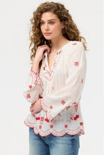 Load image into Gallery viewer, Johnny Was Jasmine Laney Scallop Blouse