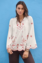 Load image into Gallery viewer, Johnny Was Jasmine Laney Scallop Blouse