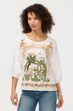 Load image into Gallery viewer, Johnny Was Linen Boatneck Blouse
