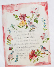 Load image into Gallery viewer, April Cornell Mother's Poem Tea Towel