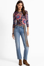 Load image into Gallery viewer, Johnny Was Natalie Long Sleeve Mesh Tee