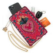 Load image into Gallery viewer, Mary Frances Pure Passion Crossbody Phone Bag