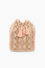 Load image into Gallery viewer, America and Beyond Rose Gold Emb Backpack