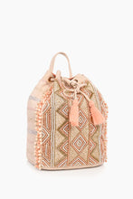 Load image into Gallery viewer, America and Beyond Rose Gold Emb Backpack