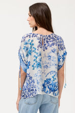 Load image into Gallery viewer, Johnny Was Ruched Sleeve Blouse