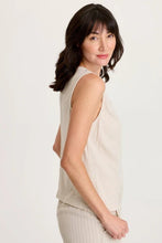 Load image into Gallery viewer, XCVI Siska Pinstripe VNeck Tank