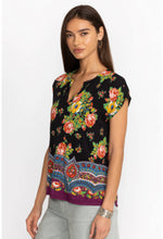 Load image into Gallery viewer, Johnny Was Spark Dolman V-Neck Tee