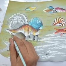 Load image into Gallery viewer, Anuschka Cell Phone Case & Wallet Gift of the Sea