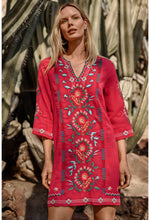 Load image into Gallery viewer, Johnny Was Marisol Seamed Swing Dress (Slip)