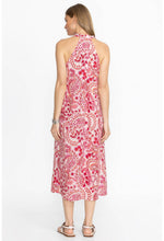 Load image into Gallery viewer, Johnny Was Criss Cross Linen Dress Lillet
