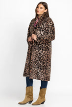 Load image into Gallery viewer, Johnny Was Leopard Long Faux Fur Jacket