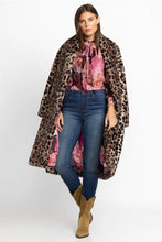 Load image into Gallery viewer, Johnny Was Leopard Long Faux Fur Jacket
