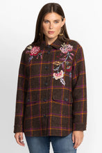 Load image into Gallery viewer, Johnny Was Garnet Plaid Shirt Jacket