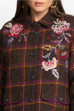 Load image into Gallery viewer, Johnny Was Garnet Plaid Shirt Jacket
