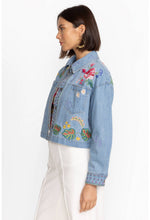 Load image into Gallery viewer, Johnny Was Jeanette Cropped Denim Jacket