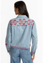 Load image into Gallery viewer, Johnny Was Talulla Cropped Denim Jacket