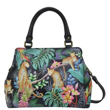 Load image into Gallery viewer, Anuschka Multi Compartment Satchel Jungle Queen