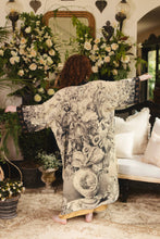 Load image into Gallery viewer, Market of Stars Honey &amp; The Moon Opera Duster Kimono Robe w/ Florals &amp; Bees
