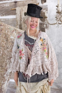 Magnolia Pearl Eyelet Lise Lotte Piano Shawl