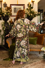 Load image into Gallery viewer, Market of Stars Fleur De Lune Opera Duster Kimono Robe w/ Florals &amp; Bees
