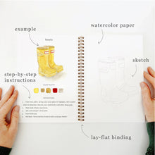 Load image into Gallery viewer, Emily Lex Studio Garden watercolor workbook
