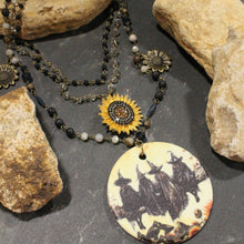 Load image into Gallery viewer, The Primitive Peddler Witch's Meeting Room Charm'd Necklace
