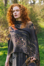 Load image into Gallery viewer, Market of Stars Wild Beauty Bohemian Scarf with Peacock Print
