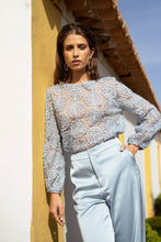 Load image into Gallery viewer, Choklate Paris Textured rosette blouse
