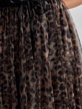 Load image into Gallery viewer, CHOKLATE PARIS Aria skirt in leopard-print tulle
