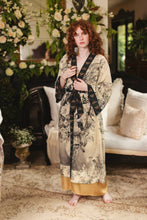 Load image into Gallery viewer, Market of Stars Honey &amp; The Moon Opera Duster Kimono Robe w/ Florals &amp; Bees
