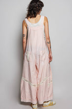 Load image into Gallery viewer, Pol Clothing Lace Trim Vintage Washing Denim Linen Overall
