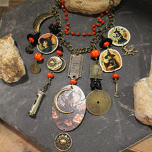 Load image into Gallery viewer, The Primitive Peddler Clocks Winding Down Charm'd Necklace
