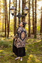 Load image into Gallery viewer, Market of Stars Lionheart Matinée Duster w/ florals &amp; Narnia inspired print
