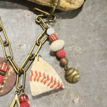 Load image into Gallery viewer, The Primitive Peddler Home Run Hitter Charmed Necklace
